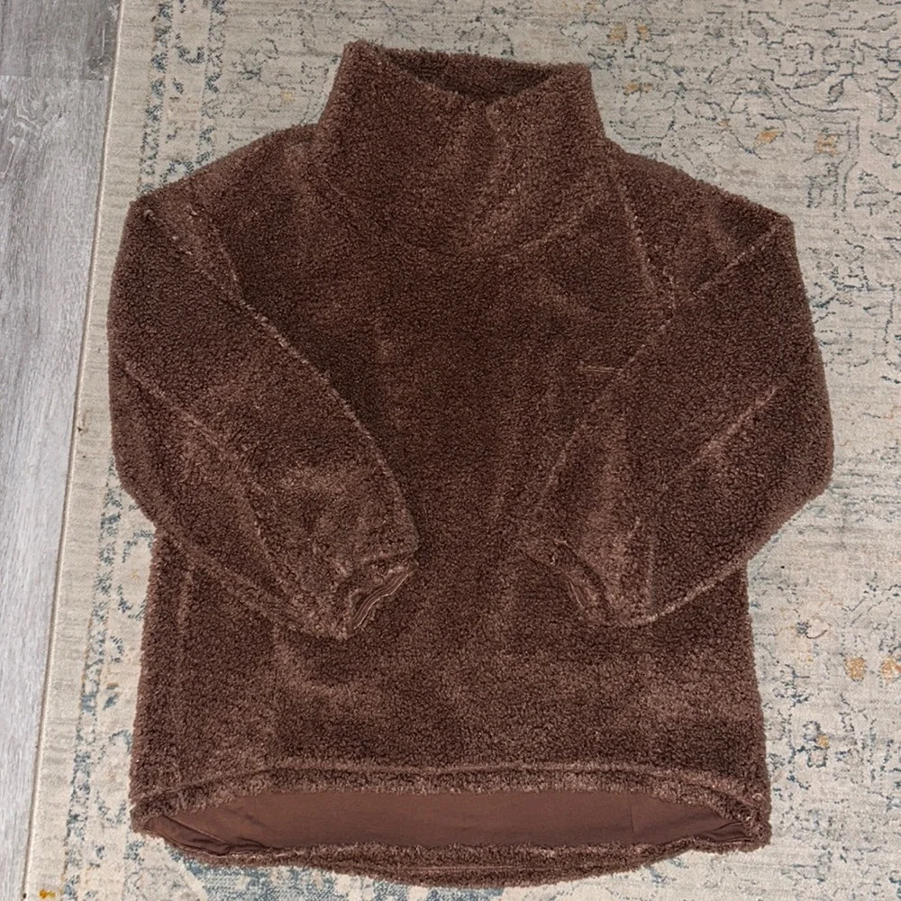 Lululemon Warmth Restore Long Sherpa Pullover Bold Beige - Picture 3 of 8